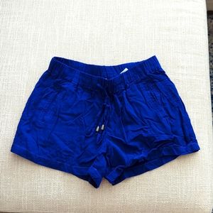 Splendid cobalt blue shirt with drawstring, SM